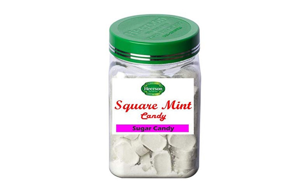 Heerson Square Mint Candy    Plastic Jar  100 grams